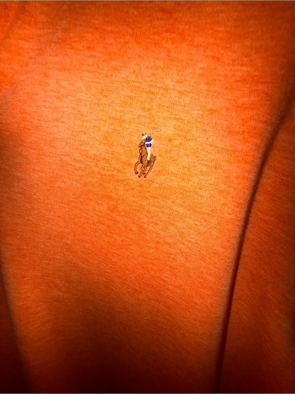 Ralph Lauren Men’s Orange Polo Shirt with Embroidered Pony